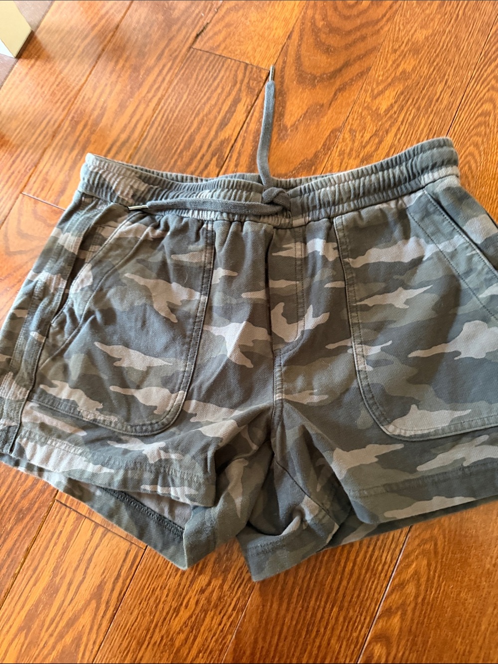 Athleta Olive Green Camo Athletic Shorts